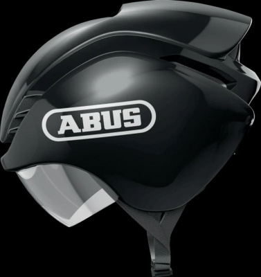 ABUS Gamechanger Tri Cycling Helmet Shiny Black / Medium