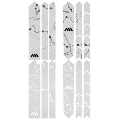 All Mountain Style Frame Guard Gravel & Road Frame Protection Kit Sterrato Sterrato White