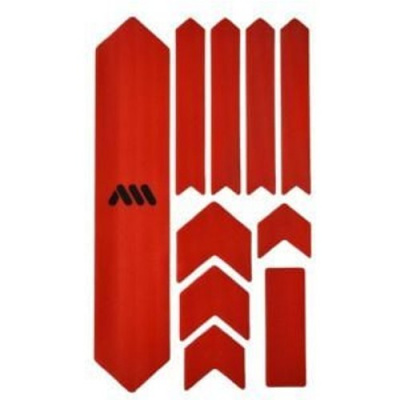 All Mountain Style Honeycomb Frame Guard Extra Frame Protection Kit Red Red
