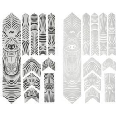 All Mountain Style Honeycomb Frame Guard Extra Frame Protection Kit Wolf Wolf Grey