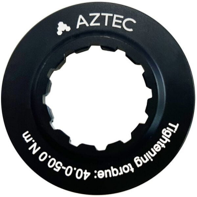 Aztec Centre Lock Lockring silver/blk