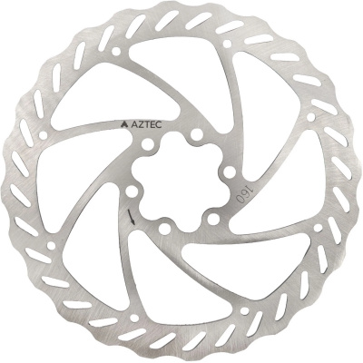 Aztec Core Stainless Steel 6 Bolt Disc Rotor - 203 mm silver / 6bolt 203