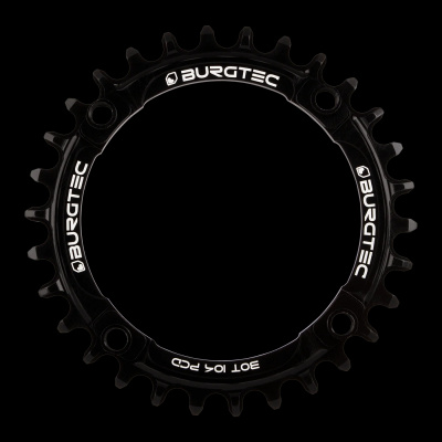 Burgtec 104mm BCD Thick Thin Chainring 30T / Burgtec Black