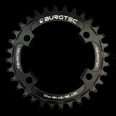 Burgtec 96/64mm PCD Thick Thin Chainring 30T / Burgtec Black