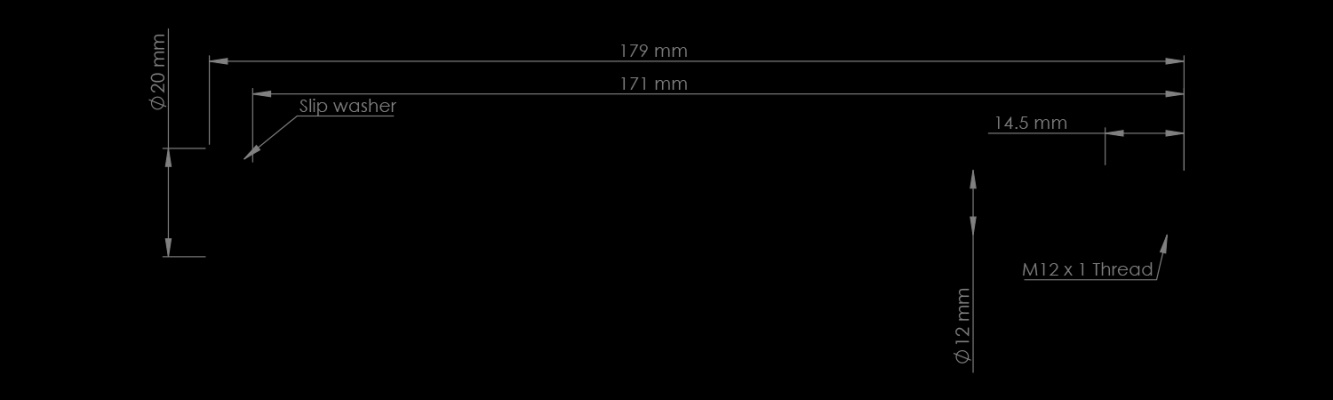 Burgtec Amflow 174mm Rear Axle