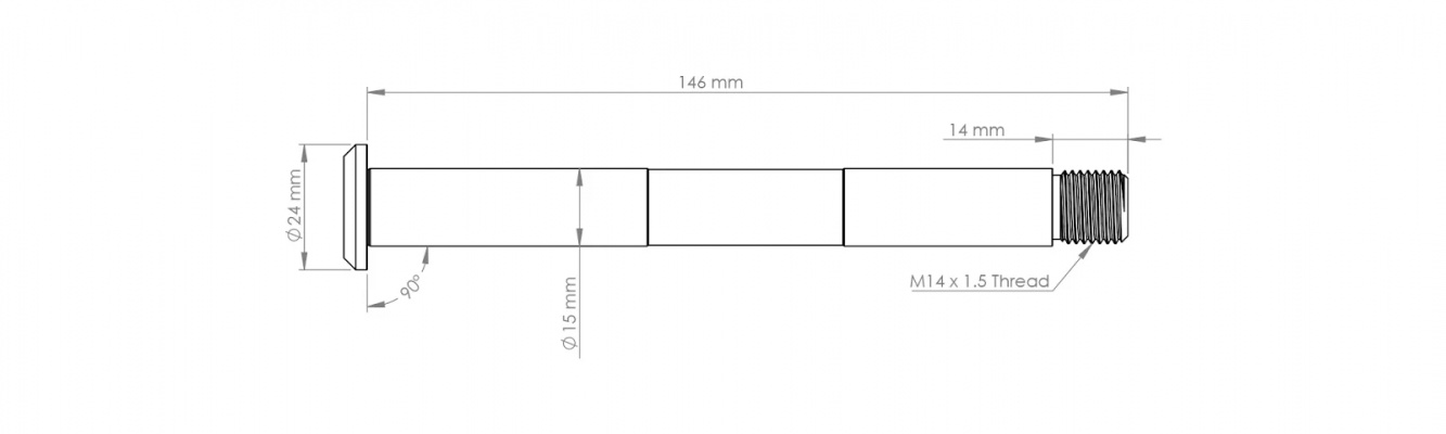 Burgtec Fox Non-Boost Pre 2021 Fork Axle