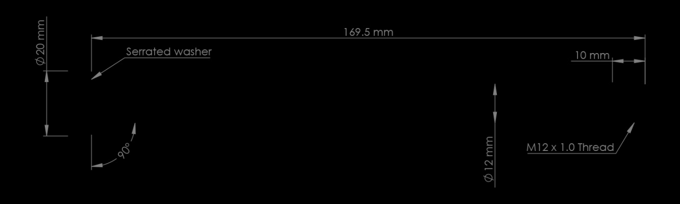 Burgtec Giant 169.5mm Rear Axle