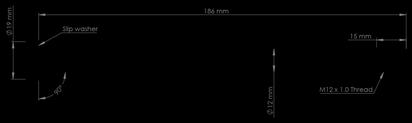 Burgtec Orbea 186mm Rear Axle