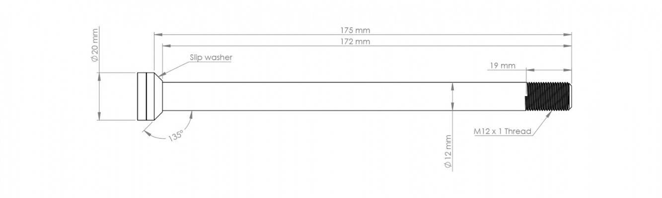 Burgtec Propain 175mm Rear Axle