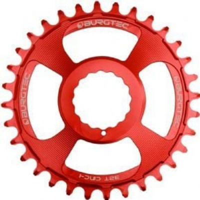Burgtec Race Face Cinch 3mm Offset Thick Thin Chainring Race Red 28T - Race Red