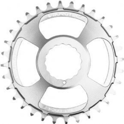 Burgtec Race Face Cinch 3mm Offset Thick Thin Chainring Rhodium Silver 28T - Rhodium Silver