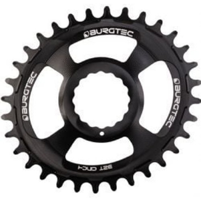 Burgtec Race Face Cinch Oval 3mm Offset Thick Thin Chainring Burgtec Black 30T - Burgtec Black