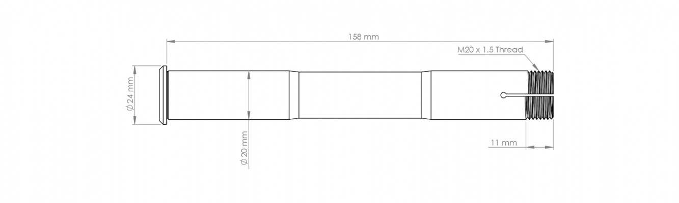 Burgtec Rockshox BoXXer Fork Axle