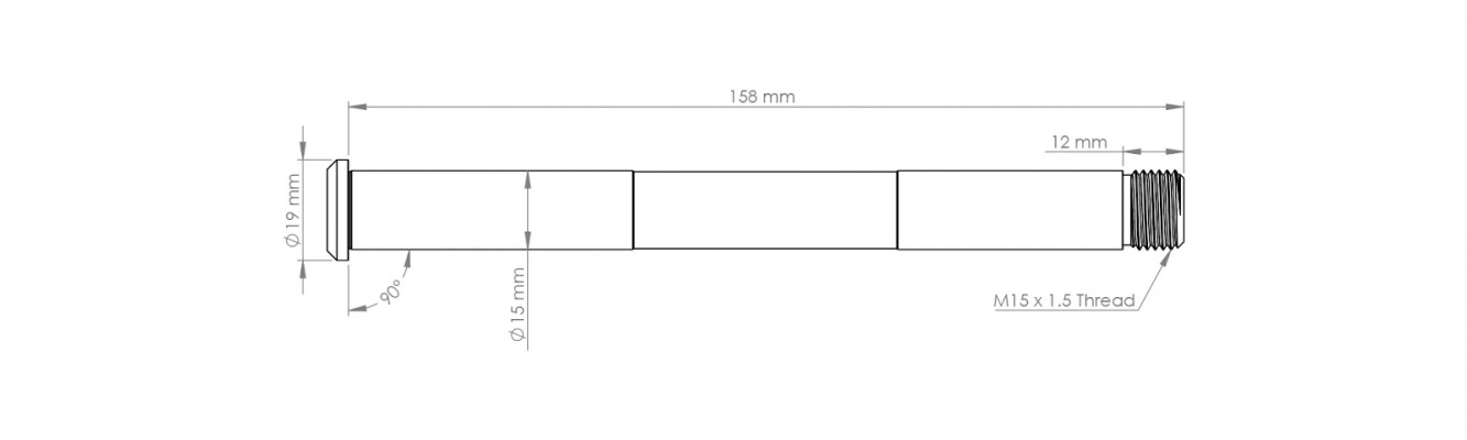 Burgtec Rockshox Boost Fork Axle