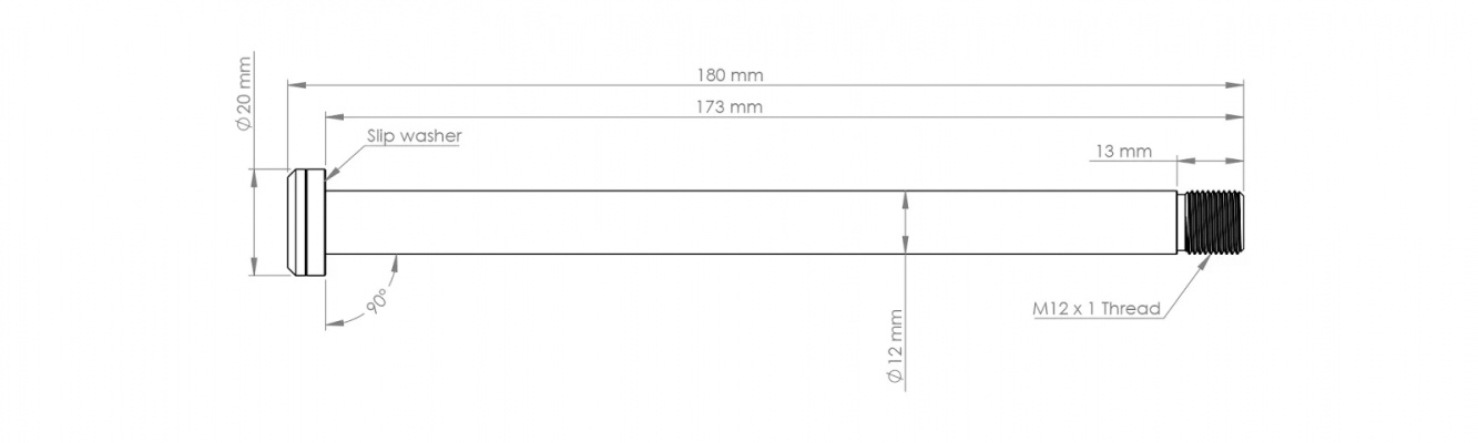 Burgtec Rocky Mountain 173mm Rear Axle
