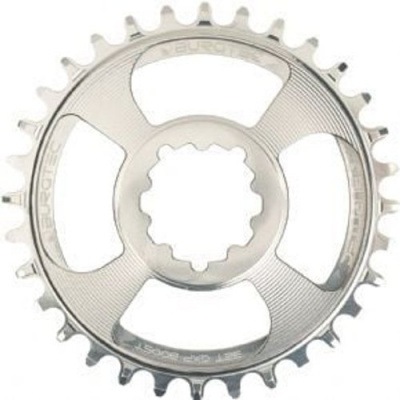 Burgtec SRAM 3mm Offset Thick Thin Chainring 3-Bolt Rhodium Silver 28T - Rhodium Silver
