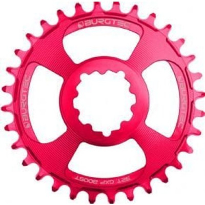 Burgtec SRAM 3mm Offset Thick Thin Chainring 3-Bolt Toxic Barbie Pink 30T - Toxic Barbie Pink