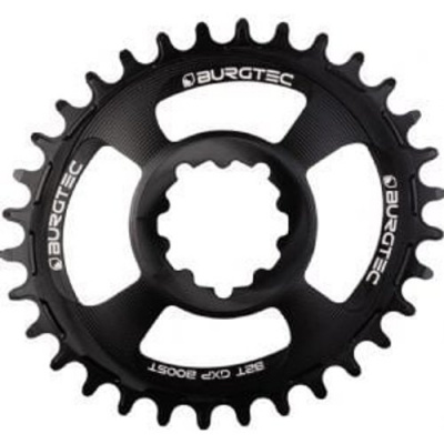 Burgtec SRAM Oval 3mm Offset Thick Thin Chainring 3-Bolt Burgtec Black 30T - Burgtec Black