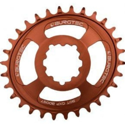Burgtec SRAM Oval 3mm Offset Thick Thin Chainring 3-Bolt Kash Bronze 30T - Kash Bronze