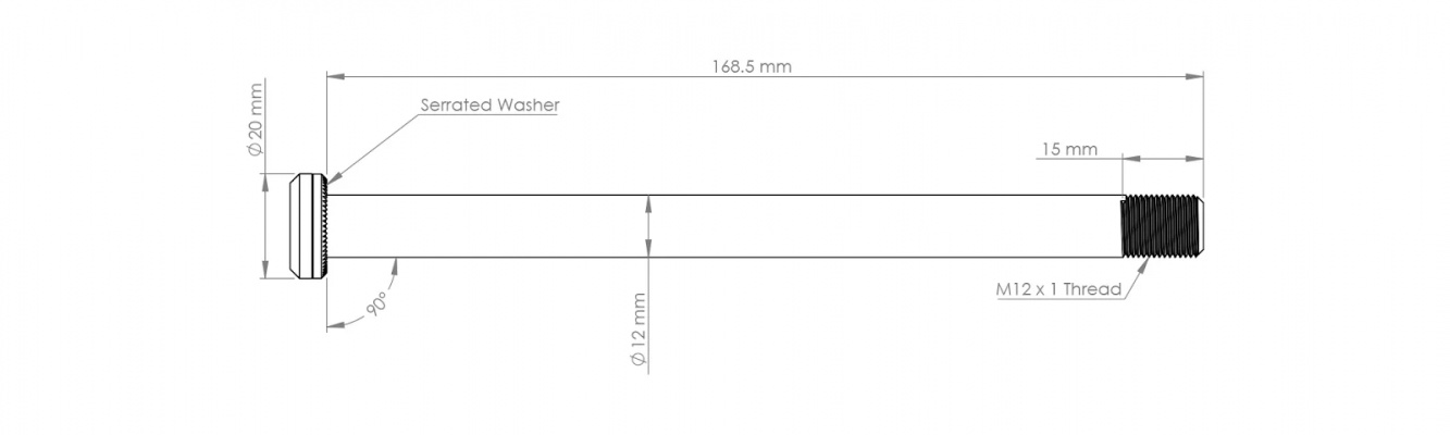 Burgtec Santa Cruz 168.5mm Rear Axle