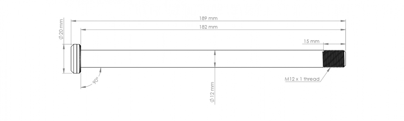 Burgtec Santa Cruz V10 182mm Rear Axle