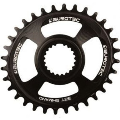 Burgtec Shimano Direct Mount Oval Thick Thin Chainring Burgtec Black 30T - Burgtec Black