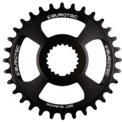 Burgtec Shimano Direct Mount Thick Thin Chainring Black 28T - Burgtec Black