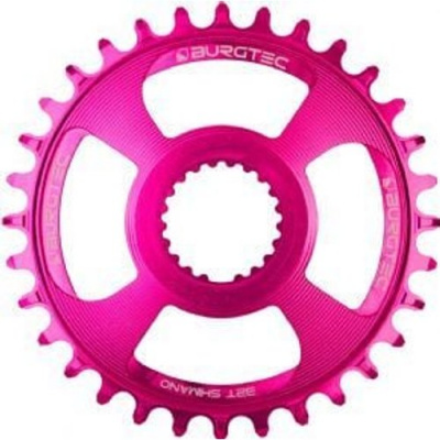 Burgtec Shimano Direct Mount Thick Thin Chainring Toxic Barbie Pink 32T - Toxic Barbie Pink
