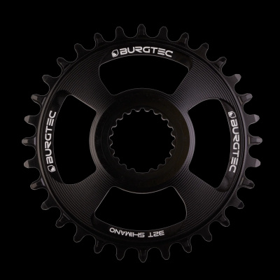 Burgtec Thick Thin Chainring for Shimano Direct Mount 28T / Burgtec Black
