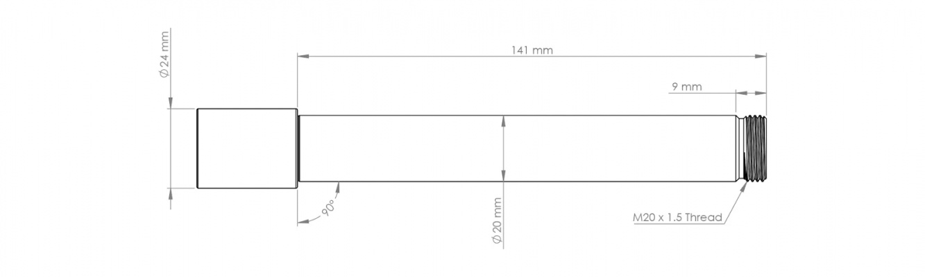Burgtec hlins DH38 Fork Axle