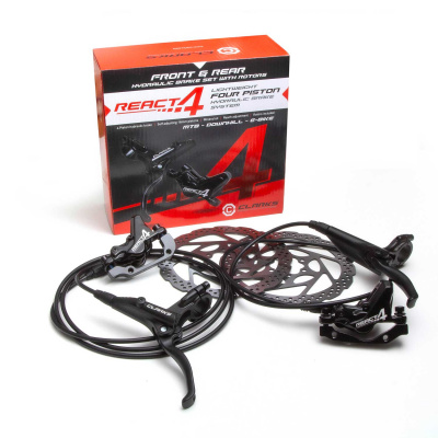 Clarks React 4 Piston Hydraulic Brake Set