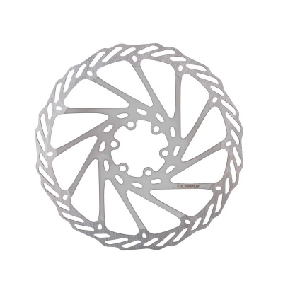 Clarks Single Piece 160mm Steel Rotor: SILVER