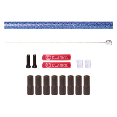 Clarks Stainless Steel Road/MTB Front and Rear Gear Cable Kit Braided