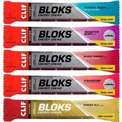 Clif Shot Bloks Energy Chews 6 Pack Black Cherry (Caffeine)