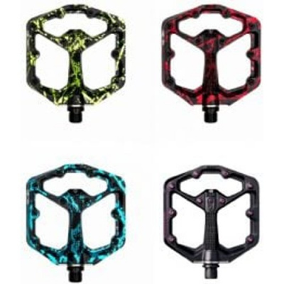 Crankbrothers Stamp 7 Flat Pedals Small - Black/ Green