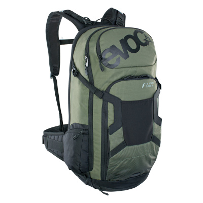 EVOC FR Tour E-Ride Protector Backpack 2022: DARK OLIVE/BLACK
