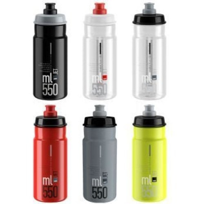 Elite Jet Biodegradable Water Bottle 550ml 550ml - Clear/Red