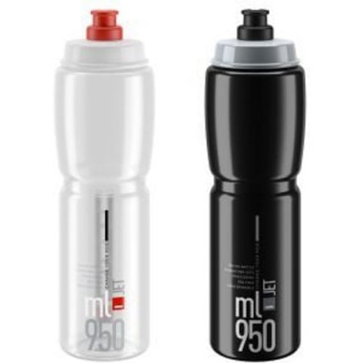 Elite Jet Biodegradable Water Bottle 950ml 950ml - Clear/Red