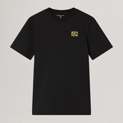 Endura LTD GRAPHIC TEE - STACK LOGO BLK/BLK - Black XS