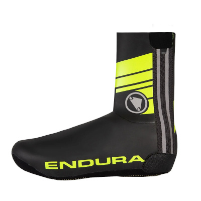 Endura Road Waterproof Overshoes Small - Hi-Viz Yellow