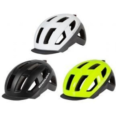 Endura Urban Luminite Helmet W/ Usb Rechargeable Led Light 58cm-63cm Large- 58cm - 63cm - High Vis Yellow