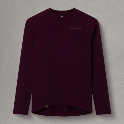 Endura Women's BaaBaa Blend L/S Baselayer AUBERGINE / S