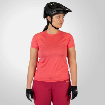 Endura Women's SingleTrack S/S Jersey - Pink XS