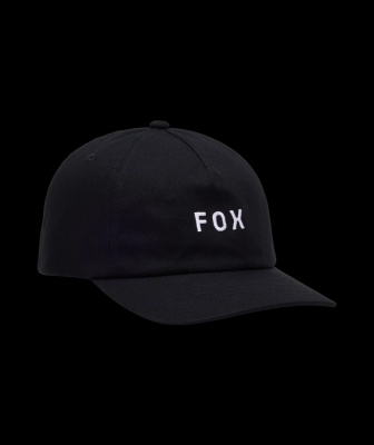 Fox Clothing Wordmark Adjustable Hat OS / Black/White