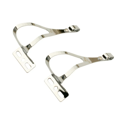 Genetic Single Strap Toe Clip Large / Chrome