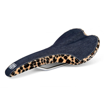 Gusset Components R-Series Saddle - Denim/Leopard