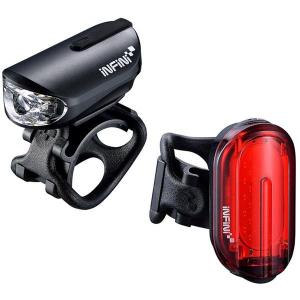 Infini Olley Lightset Micro Usb Front And Rear Lights Black