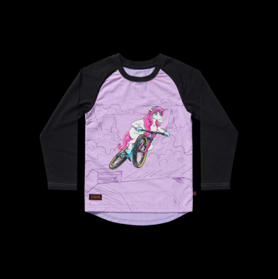 Kids Ride Shotgun Kids Unicorn Windproof Jersey Kids Unicorn Windproof Jersey Pink/Black / 6 years