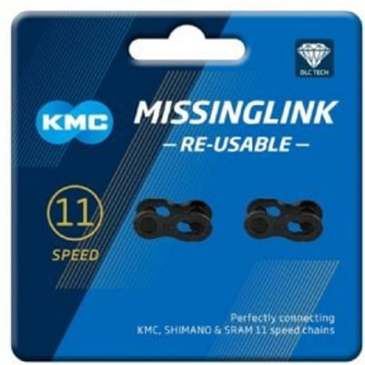Kmc Dlc Missinglink Black 11 Speed Joining Links