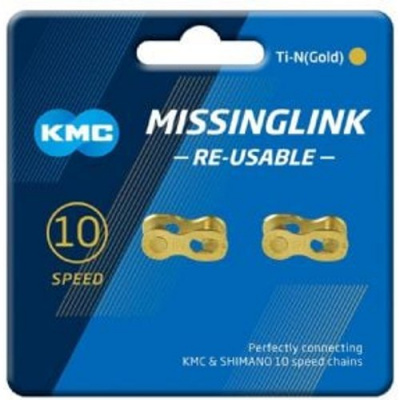 Kmc Missinglink Ti-n Gold 10 Speed Joining Links